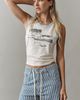 Letluv 100% Cotton Photograph Graphic Tank Top - 1