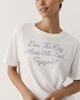 Letluv Engaged 100% Cotton Rhinestone Bridal Tee - 1