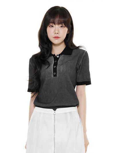 LETOILE COLLAR KNIT TOP (LEBSSNL1315)_ 2 COLOR