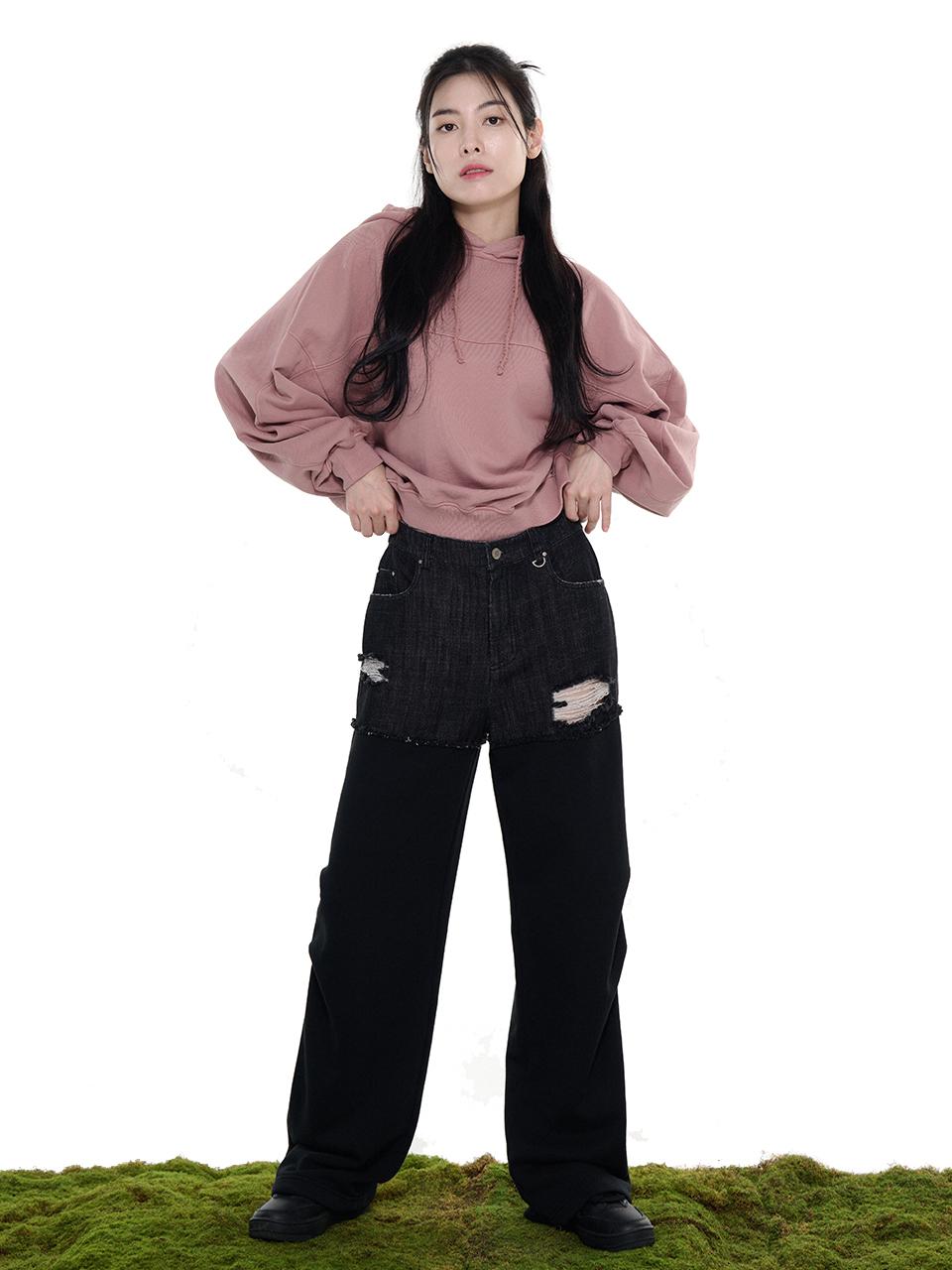 LETOILE DENIM MIXED TRAINING PANTS (LEBSSPT5184)