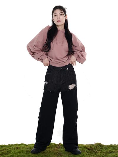 LETOILE DENIM MIXED TRAINING PANTS (LEBSSPT5184)