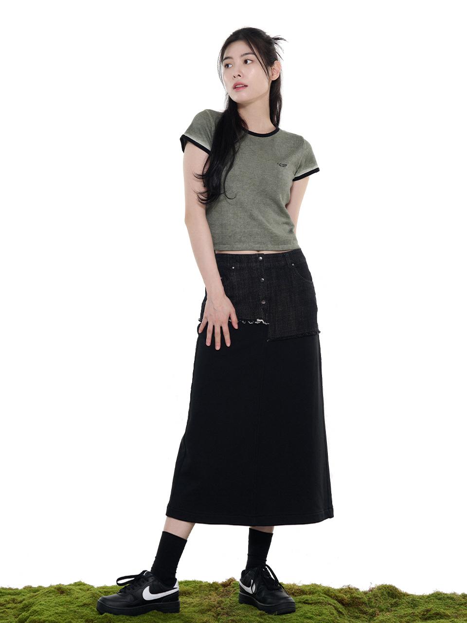 LETOILE DENIM MIXED TRAINING SKIRT (LEBSSSK5204)