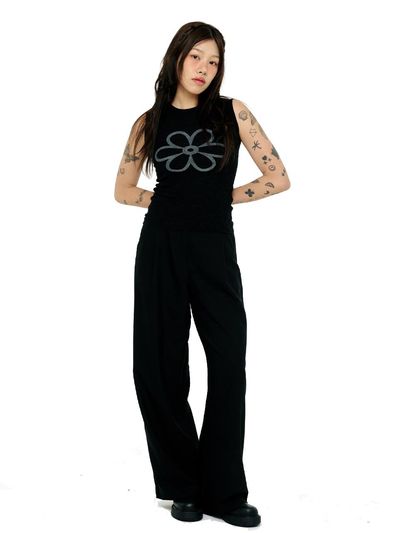 LETOILE DOUBLE TUCK WIDE PANTS (LEBSSPT5036)