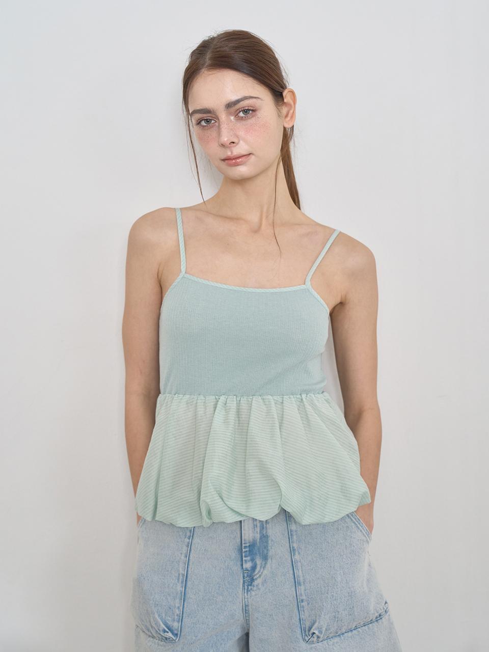 LETOILE RIB STRIPE VOLUME TOP (LECSSBL6060)