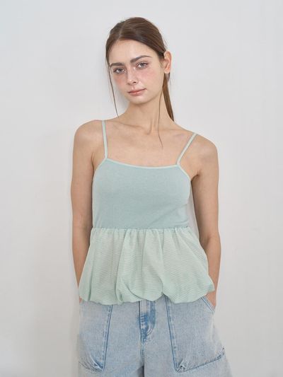 LETOILE RIB STRIPE VOLUME TOP (LECSSBL6060)