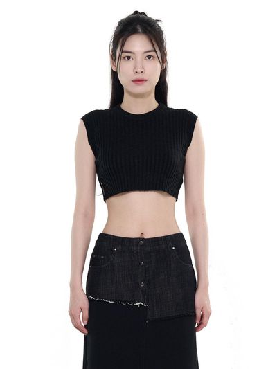 LETOILE RIBBED CROPPED KNIT_2 COLORS (LEBSSNT1277)