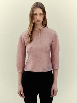 LETQSTUDIO Silky Blouse_Dusty Pink