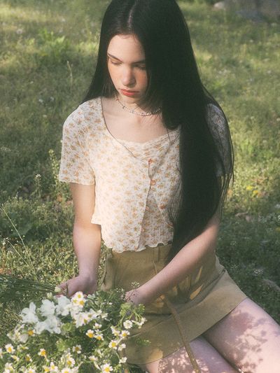 LETTER FROM MOON Cent of Summer Rose Cardigan Setup