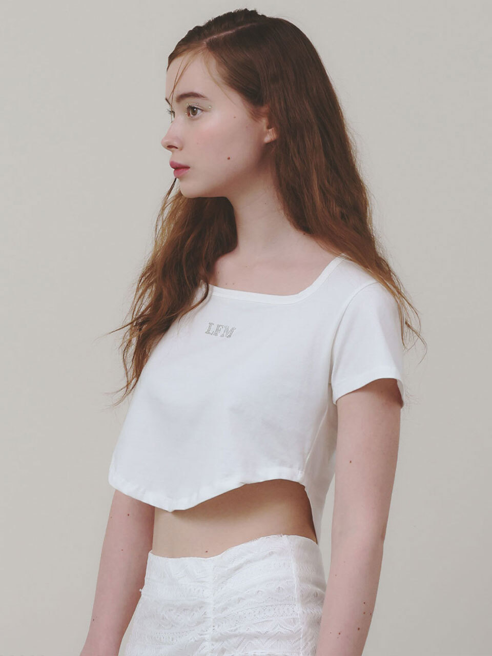 LETTER FROM MOON Tearing Curve T-shirt