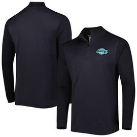 LEVELWEAR Men's Levelwear Black Los Angeles Lakers Nano Engineered Knit Fabric Quarter-Zip Jacket 