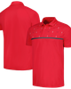 LEVELWEAR Men's Levelwear Red Los Angeles Angels Sector Batter Up Raglan Polo  - 1