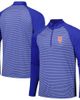 LEVELWEAR Men's Levelwear Royal New York Mets Charter Striped Raglan Quarter-Zip Top  - 1