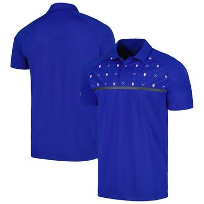 LEVELWEAR Men's Levelwear Royal New York Mets Sector Batter Up Raglan Polo 