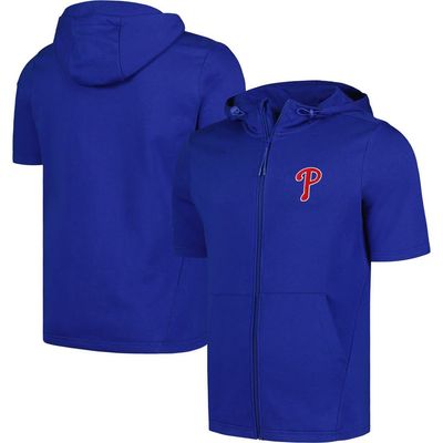 LEVELWEAR Men's Levelwear Royal Philadelphia Phillies Recruit Short Sleeve Full-Zip Hoodie 