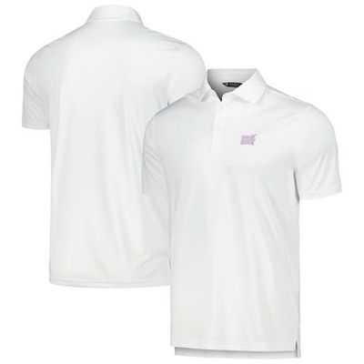 LEVELWEAR Men's Levelwear White NHL 2023 Hockey Fights Cancer Core Logo Polo 