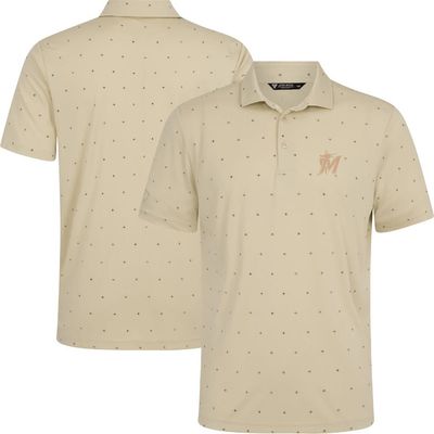 LEVELWEAR Men's Levelwear Cream Miami Marlins Vision Polo 