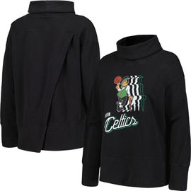 LEVELWEAR Women's Levelwear Black Boston Celtics Sunset Pullover Sweatshirt 