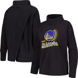 LEVELWEAR Women's Levelwear Black Golden State Warriors Sunset Pullover Sweatshirt 