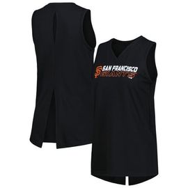 LEVELWEAR Women's Levelwear Black San Francisco Giants Paisley Chase V-Neck Tank Top 
