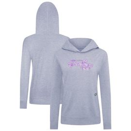 LEVELWEAR Women's Levelwear Heather Gray Florida Panthers Hockey Fights Cancer Relay Pullover Hoodie 