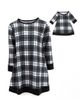 Leveret Leveret Girls Cotton Dress with Matching Doll Dress, Printed Design - 2