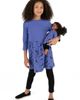 Leveret Leveret Girls Skirt Dress with Matching Doll Dress, 100% Cotton - 1