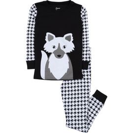 Leveret Leveret Kids Cotton Two-Piece Printed Holiday Pajamas