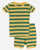 Leveret Leveret Kids Cotton Two-Piece Short Pajamas, Stripes & Solids - 1