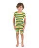 Leveret Leveret Kids Cotton Two-Piece Short Pajamas, Stripes & Solids - 2