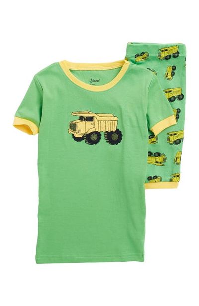 Leveret Leveret Kids Cotton Two-Piece Short Printed Pajamas, Vehicles & Adventure