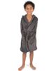 Leveret Leveret Kids Fleece Hooded Robe, Solid Colors - 1