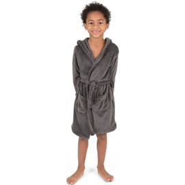 Leveret Leveret Kids Fleece Hooded Robe, Solid Colors