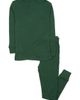 Leveret Leveret Kids Two-Piece Solid Cotton Matching Family Pajamas - 1