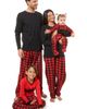 Leveret Leveret Men's Cotton Top & Fleece Pants Printed Matching Family Holiday Pajama Set - 3