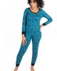 Leveret Leveret Women's Cotton Matching Family Pajamas, Wild Canvas Prints - 1