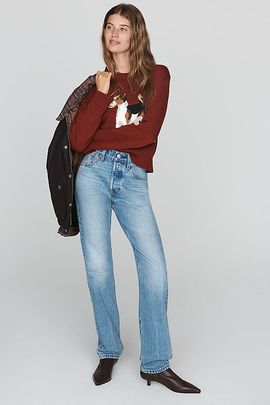 Levi's 501 Original High-Rise Straight-Leg Jeans