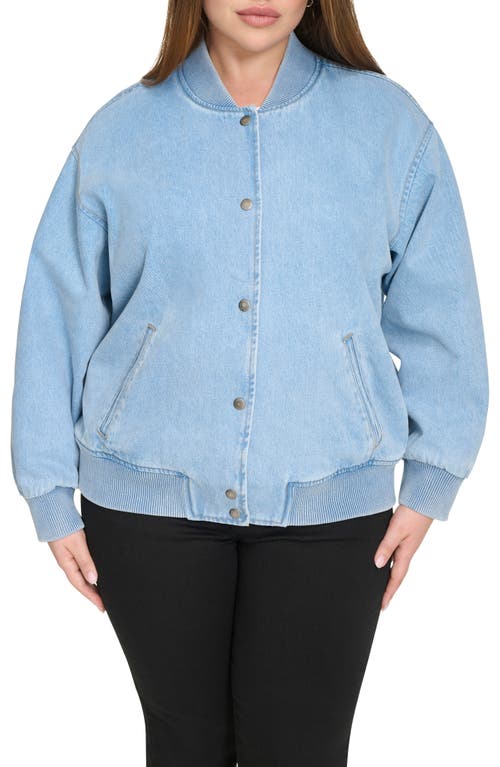 levi's levi's Crop Varsity Denim Bomber Jacket
