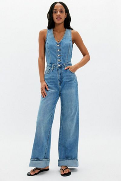 Levi's Levi's Denim Vest Wide-Leg Jumpsuit
