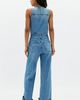 Levi's Levi's Denim Vest Wide-Leg Jumpsuit - 2