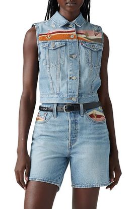 levi's levi's Embroidered Denim Vest