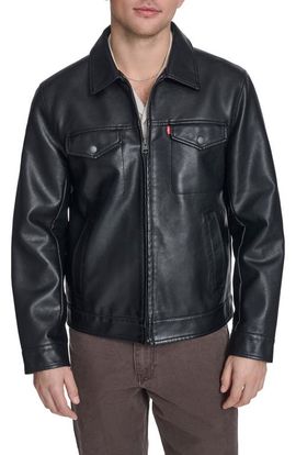 levi's levi's Faux Leather Trucker Jacket