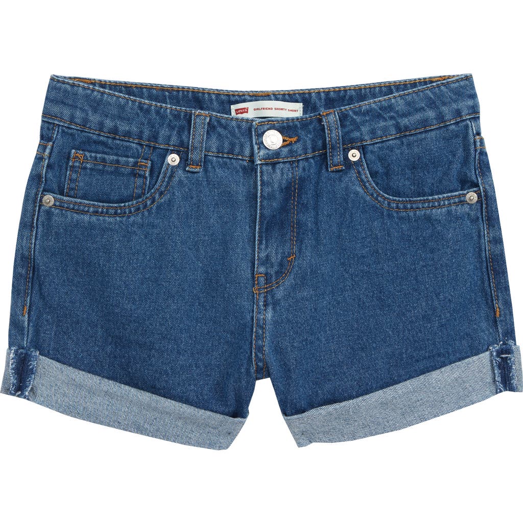 levi's Levi's® Girlfriend Rolled Cuff Denim Shorts