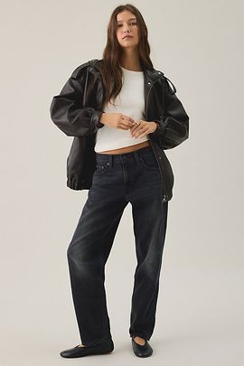 Levi's Levi's Mid-Rise Loose Taper Jeans in Black, Women's at Urban Outfitters