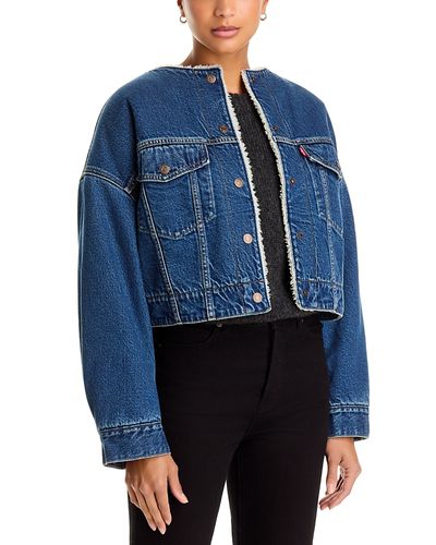 Levi's Levi's Sherpa Lined Cropped Denim Trucker Jacket