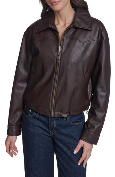 levi's levi's Western Yoke Faux Leather Bomber Jacket