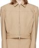 LGN Louis Gabriel Nouchi LGN Louis Gabriel Nouchi Beige Shoulder Padding Wool Zipped Jacket - 1