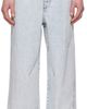 LGN Louis Gabriel Nouchi LGN Louis Gabriel Nouchi Blue Straight-Leg Light-Wash Pleats Jeans - 1
