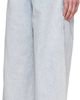 LGN Louis Gabriel Nouchi LGN Louis Gabriel Nouchi Blue Straight-Leg Light-Wash Pleats Jeans - 3