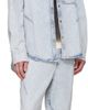 LGN Louis Gabriel Nouchi LGN Louis Gabriel Nouchi Blue Straight-Leg Light-Wash Pleats Jeans - 4