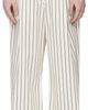 LGN Louis Gabriel Nouchi LGN Louis Gabriel Nouchi White Wide-Leg Striped Jogging Trousers - 1